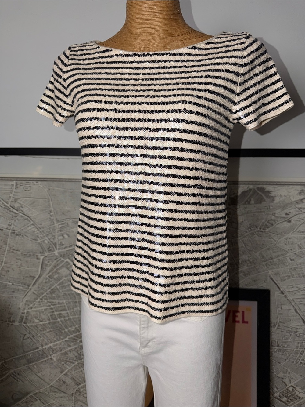 J.crew sequin top Size S